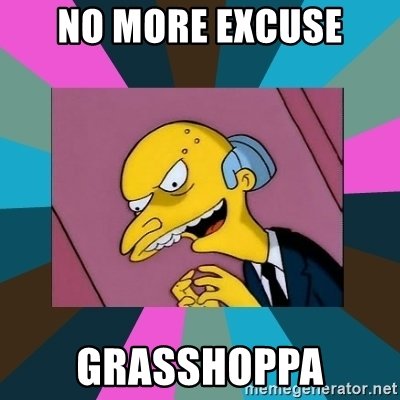 no-more-excuse-grasshoppa
